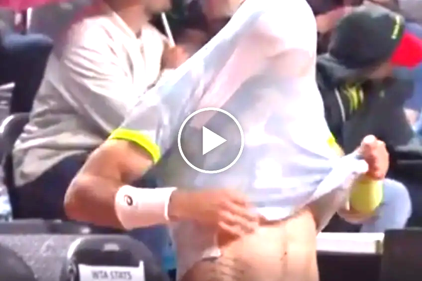 Fan “almost dies of heart attack” in Rome when Coric bizarrely removes shirt