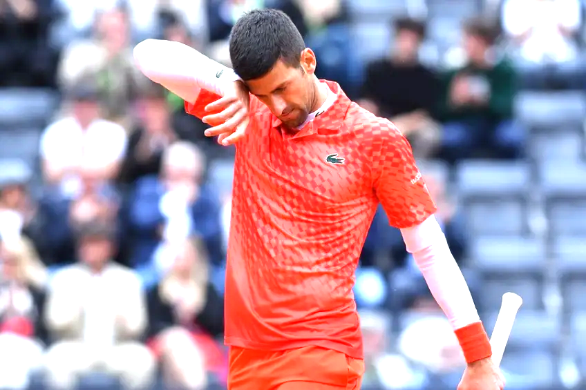 The tennis player with the most losses from the ATP world no. 1 position is Novak Djokovic.
